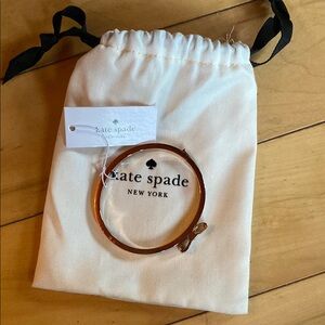 Kate Spade Rose Gold Bangle with Pavé Bow